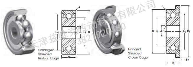 NHBB SSRI-418ZW05 深溝球軸承圖紙